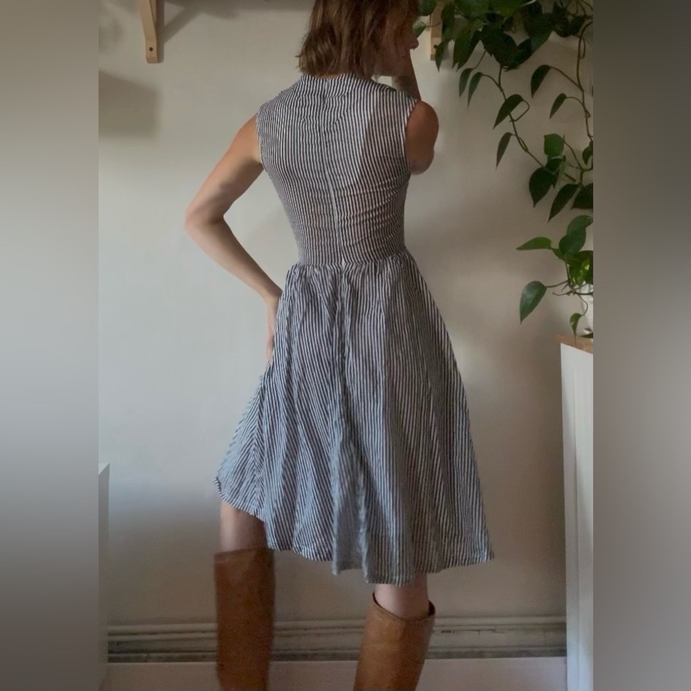 Jennifer Glasgow Striped Midi Dress (XS) – Canadian Designer - Picture 3 of 6